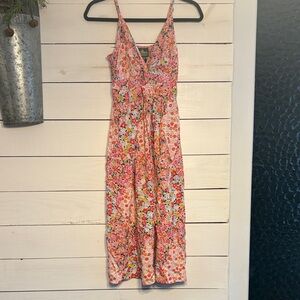Floral Pink Juniors One Piece Dress